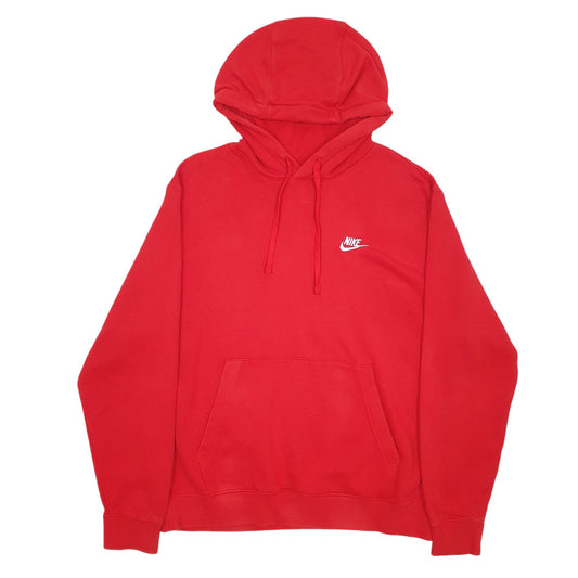 Mens Red Nike Hoodie Jumper