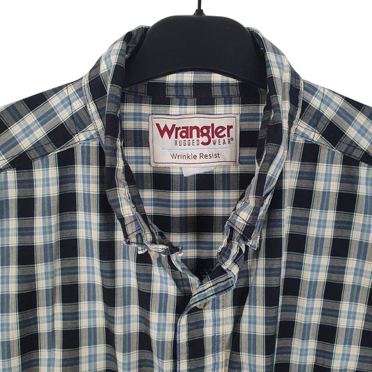 Mens Navy Wrangler Rugger Wear Shirt