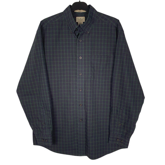 Mens Navy L.L.Bean Long Sleeve Shirt