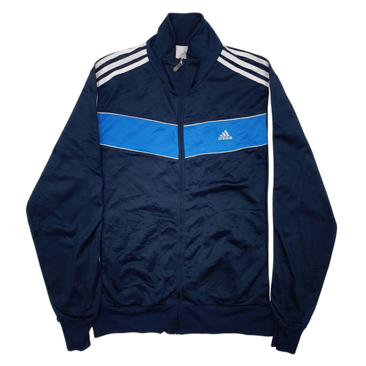 Mens Navy Adidas Vintage 00s Active Wear Full Zip Jumper
