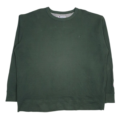 Mens Green Champion Crewneck Jumper