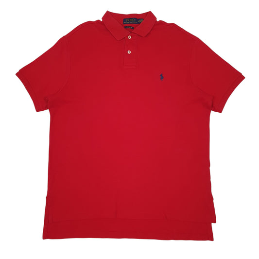 Mens Red Polo Ralph Lauren Short Sleeve Polo Shirt
