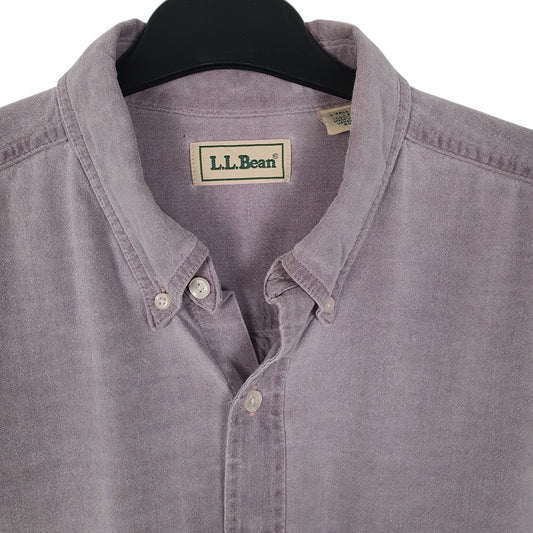 Mens Lilac L.L.Bean Vintage 90s Made In Canada Shirt