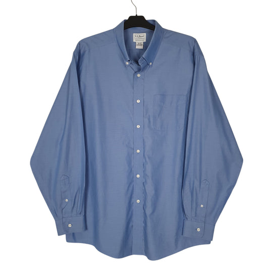 Mens Blue L.L.Bean Long Sleeve Shirt