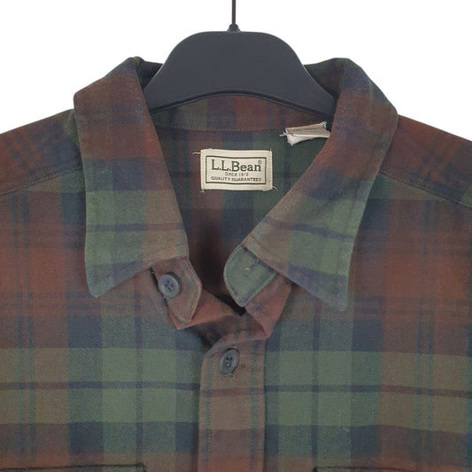 Mens Green L.L.Bean Chamois Shirt