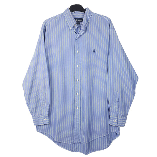 Mens Blue Ralph Lauren Long Sleeve Shirt