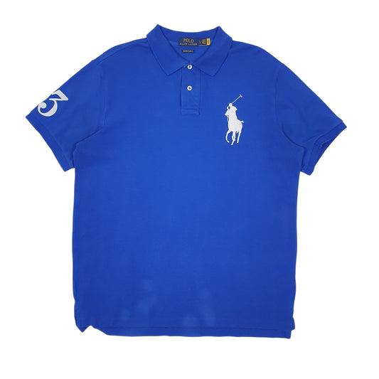 Mens Blue Polo Ralph Lauren Short Sleeve Polo Shirt