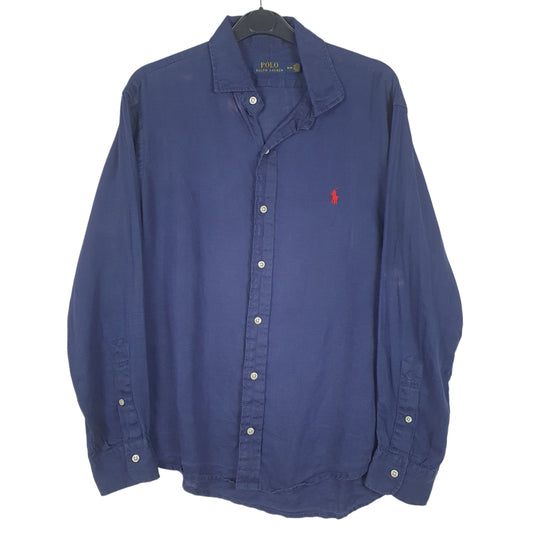 Mens Navy Polo Ralph Lauren Long Sleeve Shirt