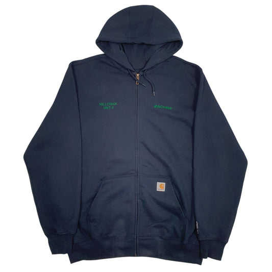 Mens Navy Carhartt Full Zip Jumper