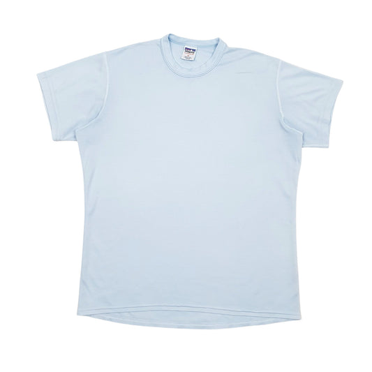 Mens Blue Patagonia Capilene Vintage Made In USA Short Sleeve T Shirt
