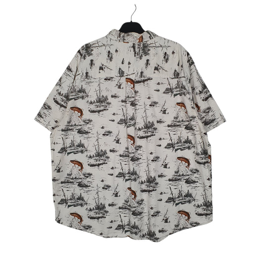 Mens White Woolrich Wildlife Shirt