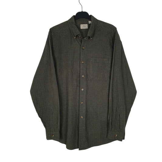 Mens Green L.L.Bean Long Sleeve Shirt
