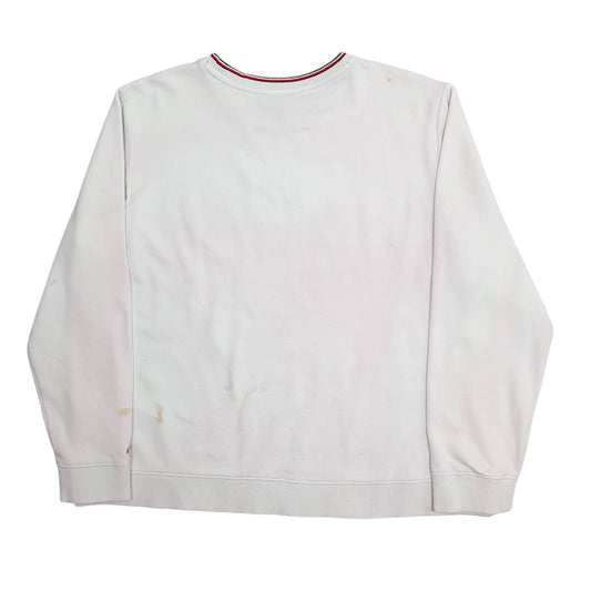Womens White Tommy Hilfiger Crewneck Jumper