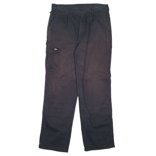 Mens Black Dickies Workwear Carpenter Trousers