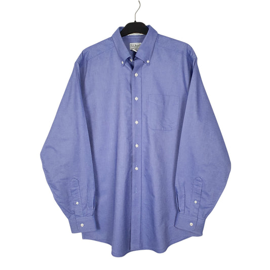 Mens Blue L.L.Bean Long Sleeve Shirt