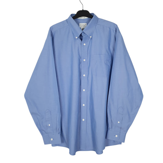 Mens Blue L.L.Bean Long Sleeve Shirt