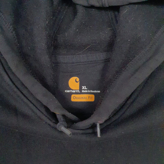 Mens Black Carhartt Original Fit Hoodie Jumper