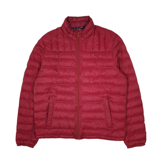 Mens Red Tommy Hilfiger Coat