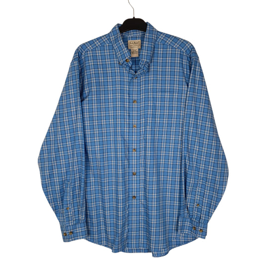 Mens Blue L.L.Bean Long Sleeve Shirt