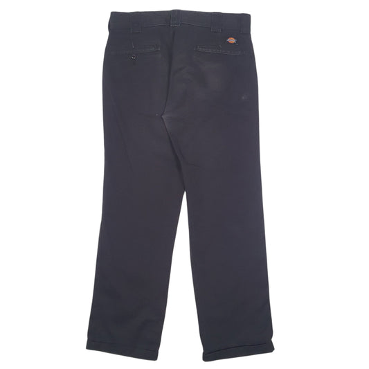 Mens Black Dickies Workwear Trousers