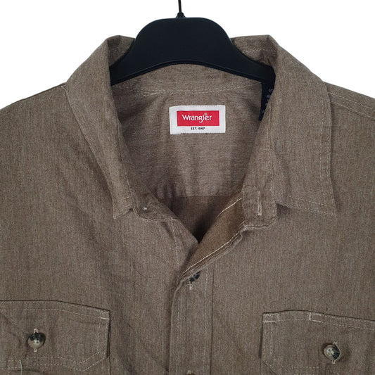 Mens Brown Wrangler Shirt