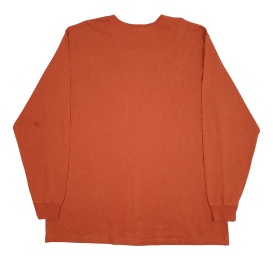 Mens Orange Carhartt Spellout T Shirt
