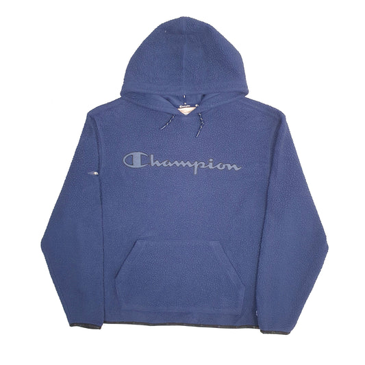 Mens Navy Champion Hoodie Jumper