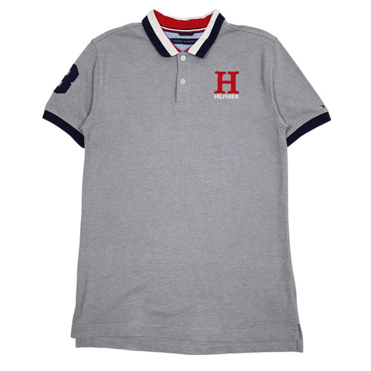 Mens Grey Tommy Hilfiger Short Sleeve Polo Shirt