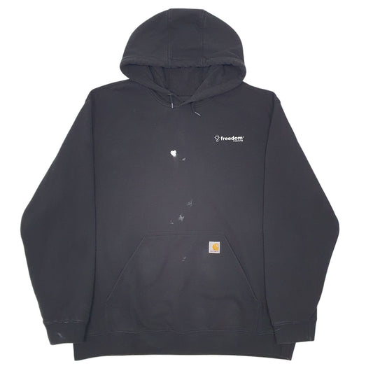 Mens Black Carhartt Loose Fit Freedom Forever Hoodie Jumper