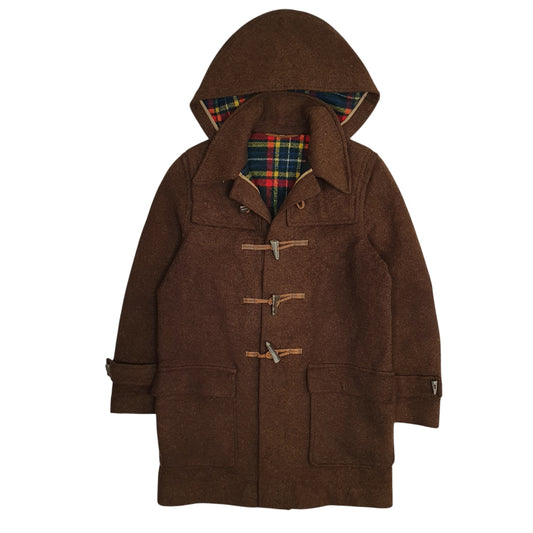 Mens Brown Unbranded Vintage 80s Longline Trench Coat