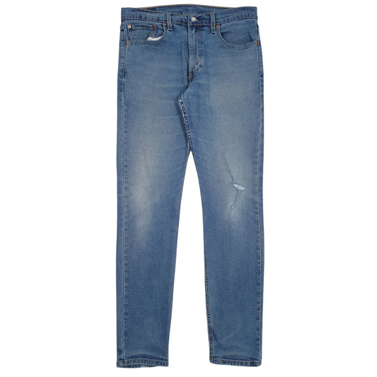 Mens Blue Levis Distressed 512 JeansW32 L34