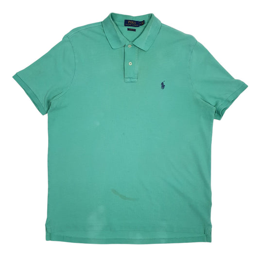 Mens Green Polo Ralph Lauren Classic Fit Short Sleeve Polo Shirt