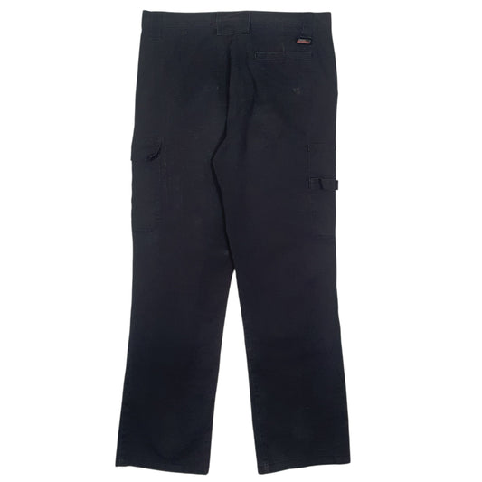 Mens Black Dickies Workwear Trousers