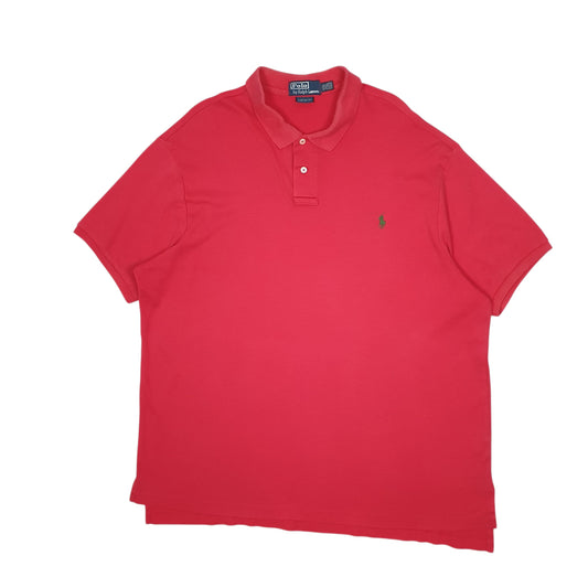 Mens Pink Polo Ralph Lauren Short Sleeve Polo Shirt