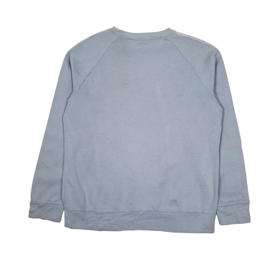 Womens Blue Adidas Crewneck Jumper