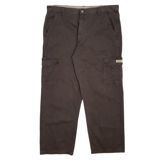 Mens Brown Wrangler Cargo Trousers