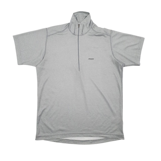 Mens Grey Patagonia Capilene Quarter Zip Jumper