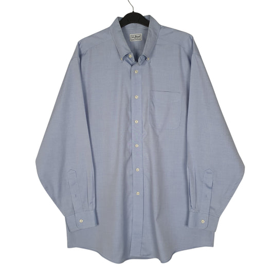 Mens Blue L.L.Bean Long Sleeve Shirt