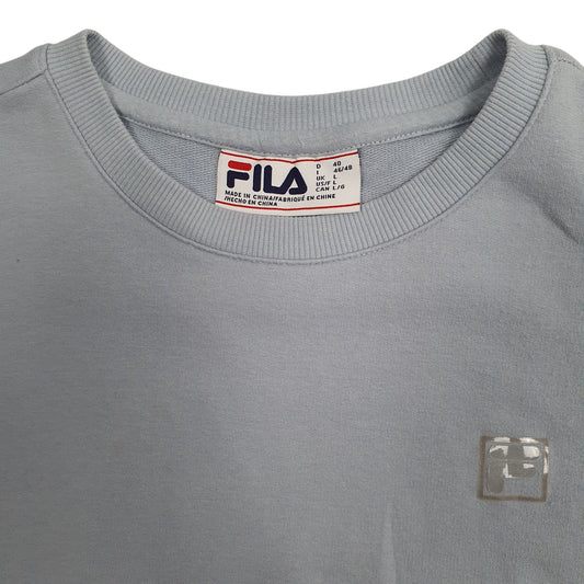 Mens Blue Fila Crewneck Jumper