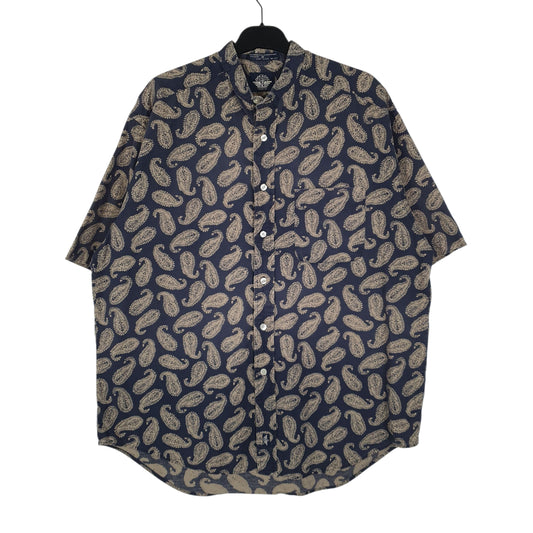 Mens Navy Dockers Levis Vintage 90s Short Sleeve Shirt