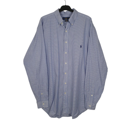 Mens Blue Ralph Lauren Stretch Long Sleeve Shirt