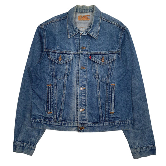 Mens Blue Levis Vintage 80s Made In USA Coat