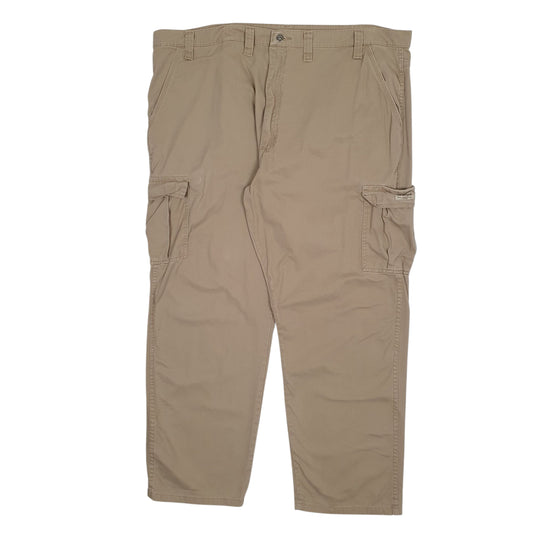Mens Beige Wrangler Cargo Trousers