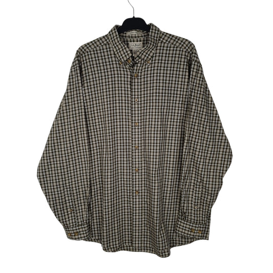 Mens Green L.L.Bean Long Sleeve Shirt