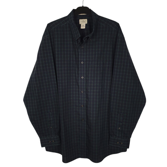 Mens Navy L.L.Bean Long Sleeve Shirt