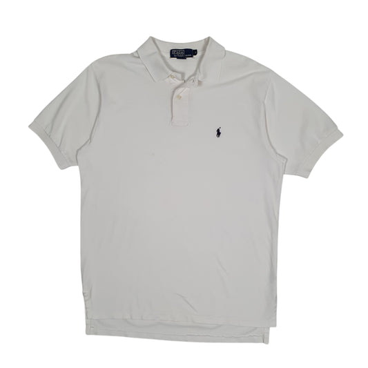 Mens White Polo Ralph Lauren Short Sleeve Polo Shirt