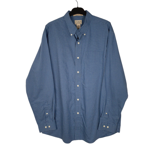 Mens Blue L.L.Bean Long Sleeve Shirt
