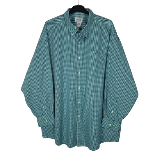 Mens Blue L.L.Bean Long Sleeve Shirt