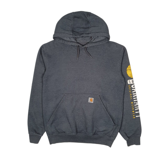 Mens Grey Carhartt Hoodie Jumper