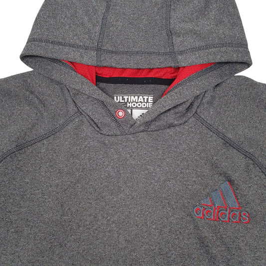 Womens Grey Adidas Climawarm Hoodie Jumper